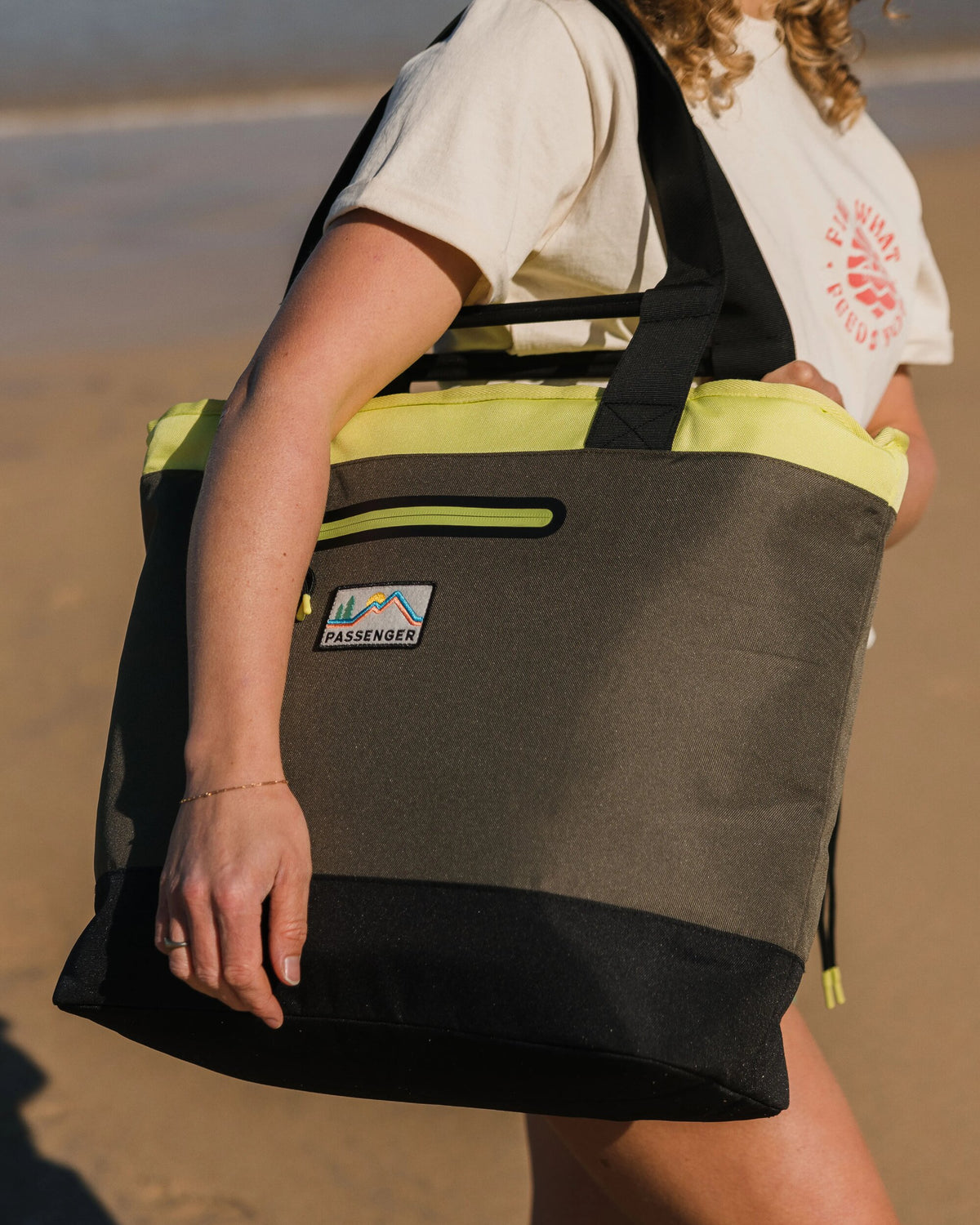 Tote Cooler Bag - Khaki Multi - Lifestyle - Female