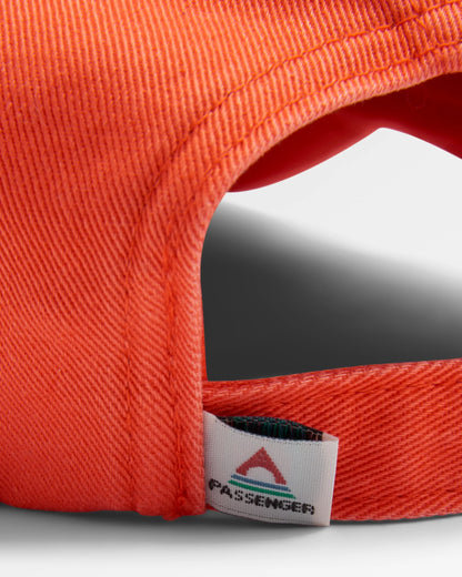 Classic 6 Panel Cap - Ember Orange - Flatlay