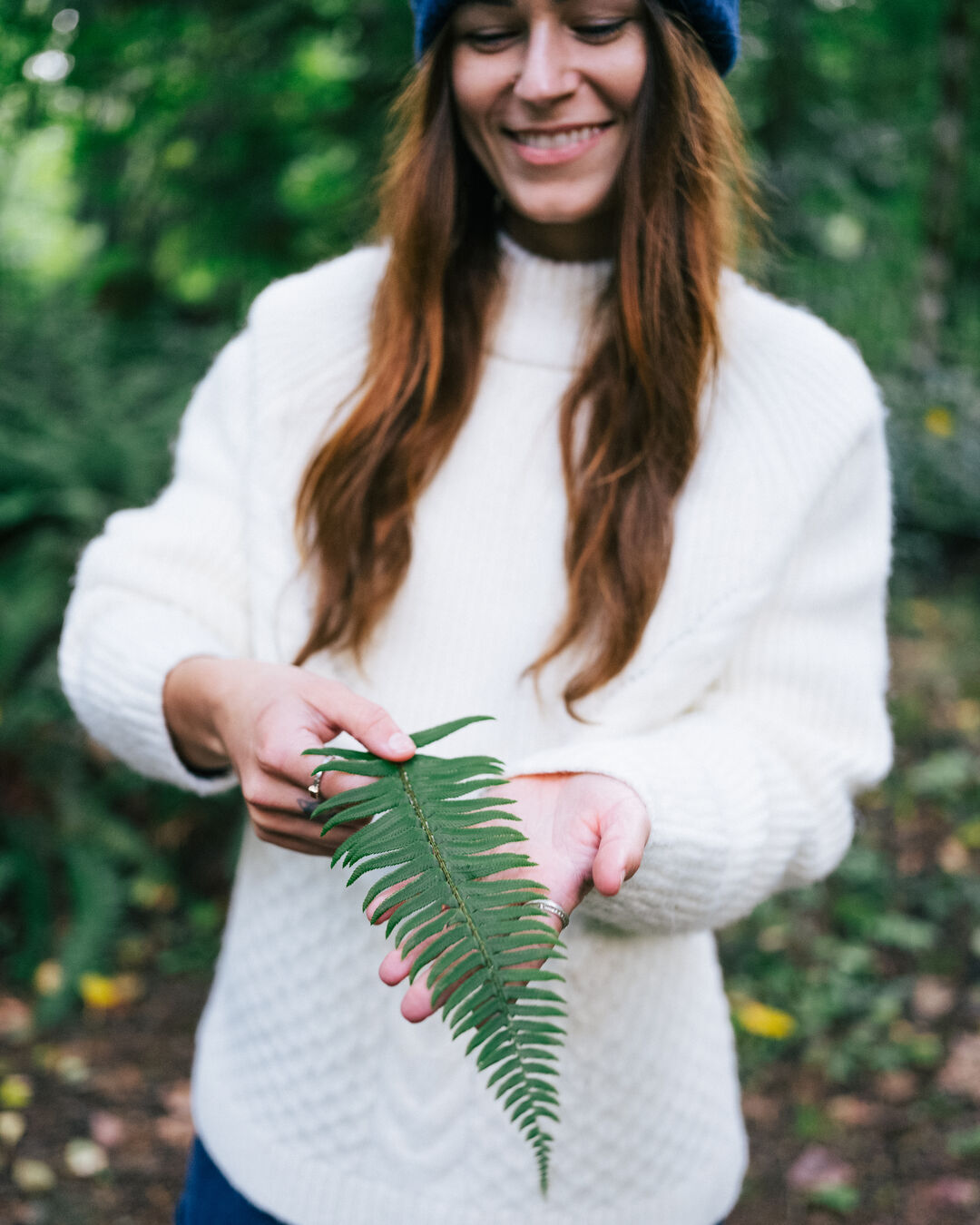 Cozy Cable Knitted Jumper - Off White - Lifestyle