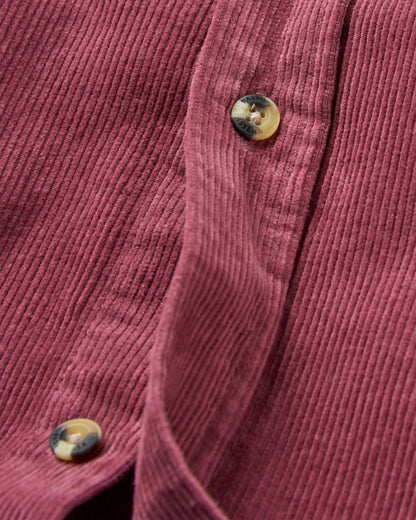 Backcountry Cord Shirt - Crushed Berry - Flatlay