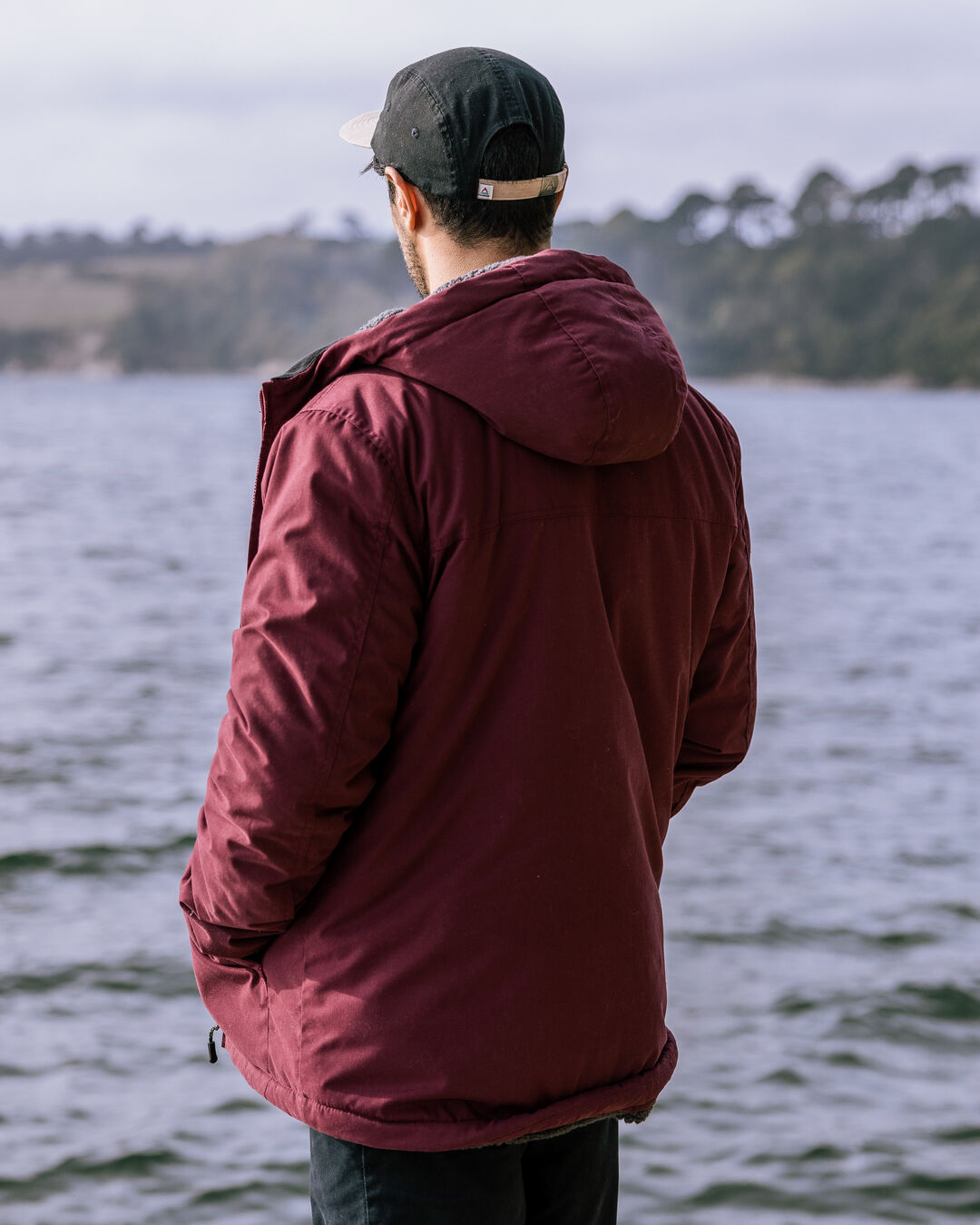 Discover Sherpa Lined Jacket - Wine - Lifestyle