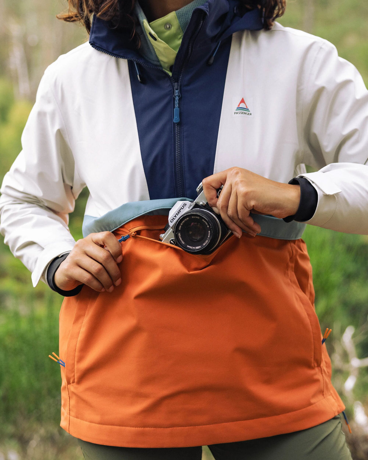 Skyline Waterproof Anorak - Burnt Orange/Birch - Lifestyle