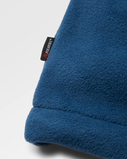 Woodland Hooded Polartec® Fleece - Grey Marl/Dark Denim - Flatlay