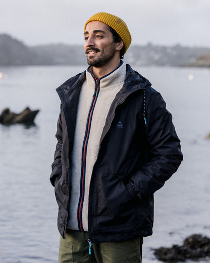 Tallows Water Resistant Jacket - True Black - Lifestyle