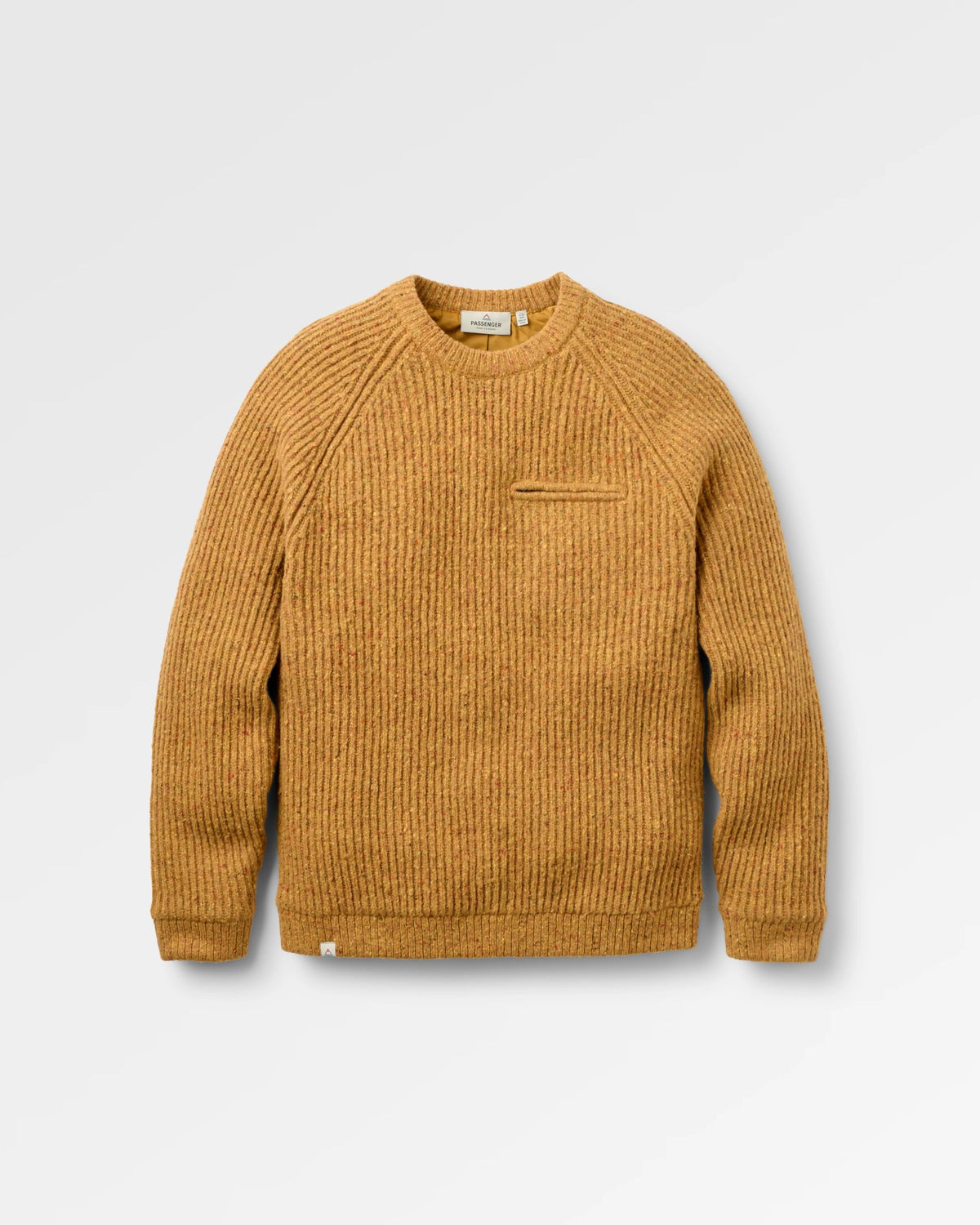 Fog Windproof Knitted Jumper - Dusty Ochre - Flatlay