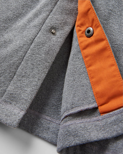 Maple Polar Fleece Shirt - Grey Marl 2 - Flatlay