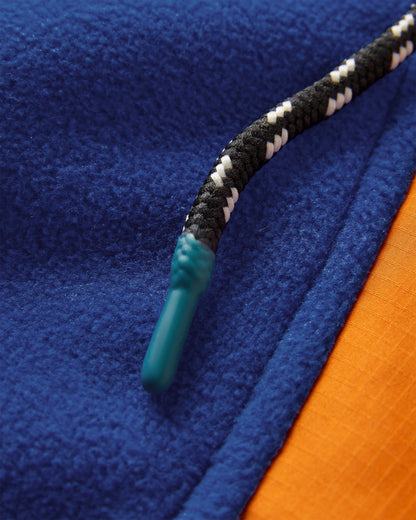 Alexander Polar Hooded Fleece - Azure Blue - Flatlay
