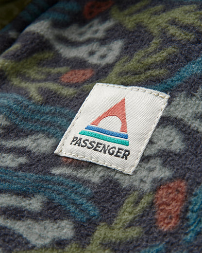 Adrift Polar Fleece - Ocean Current Black - Flatlay