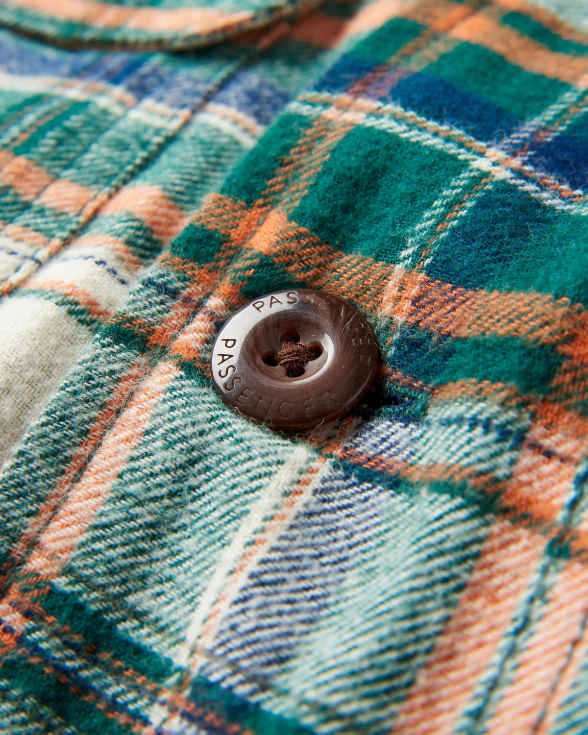 Freestyle Sherpa-Lined Overshirt - Birch/Rain Forest Check - Flatlay