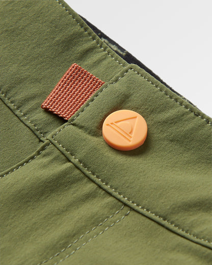 365 Trail Roll Up Short - Khaki - Flatlay