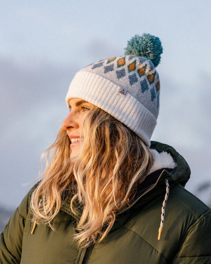 Snowdrop Bobble Hat - Vintage White - Lifestyle - Female