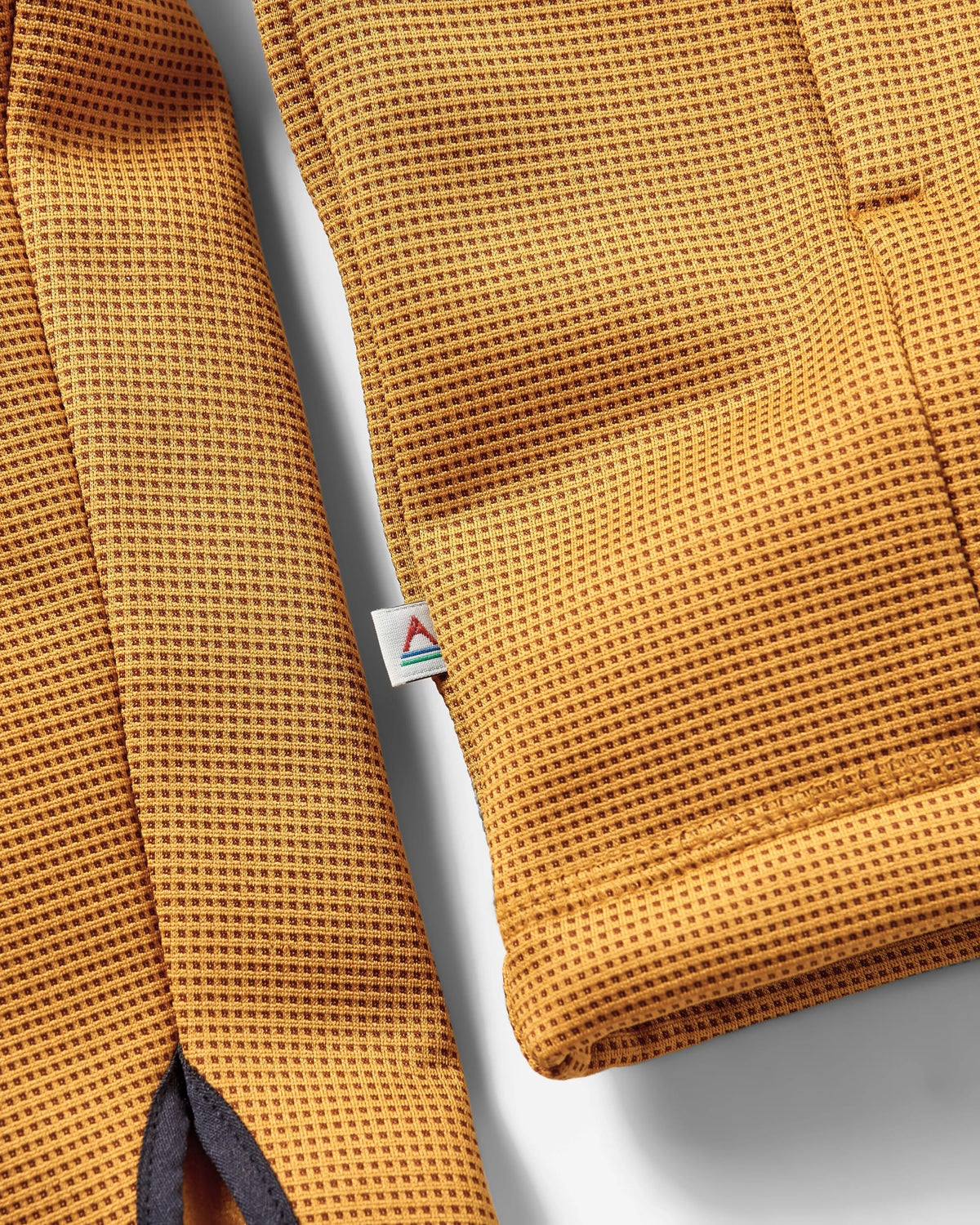 Vertical Full Zip Hooded Fleece - Dusty Ochre - Flatlay