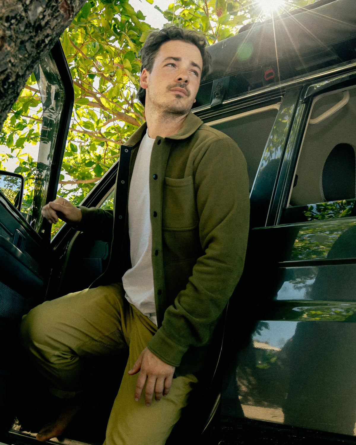 Adapt Polartec® Overshirt - Dark Olive - Lifestyle