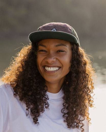 Fixie 5-Panel Cap - Grape Multi - Lifestyle - Female