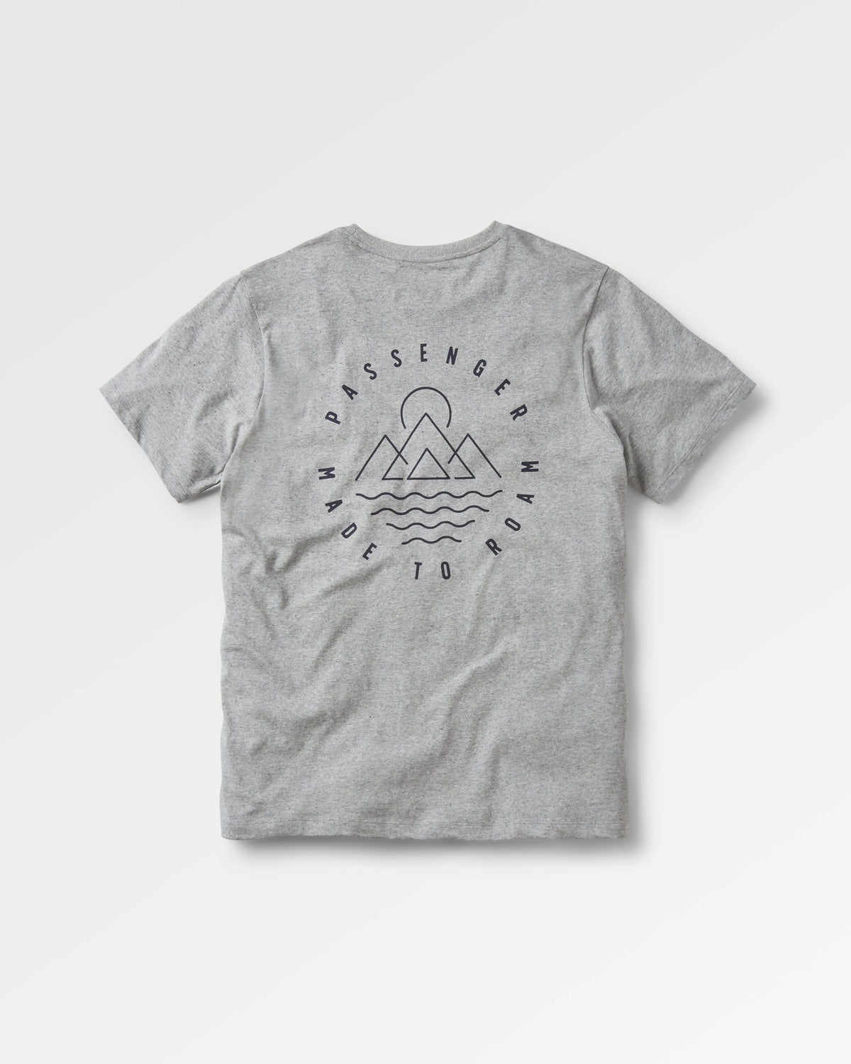 Escapism T-Shirt - Grey Marl - Flatlay
