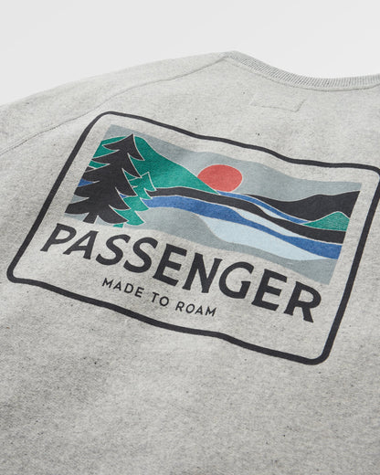 Roamer Men's Sweatshirt - Grey Marl - Flatlay