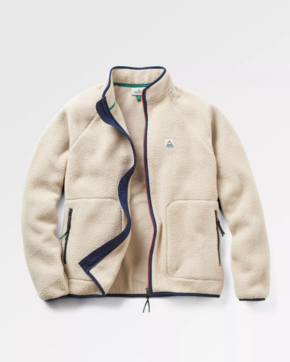 Tripper Full Zip Sherpa Fleece - Oatmeal - Flatlay