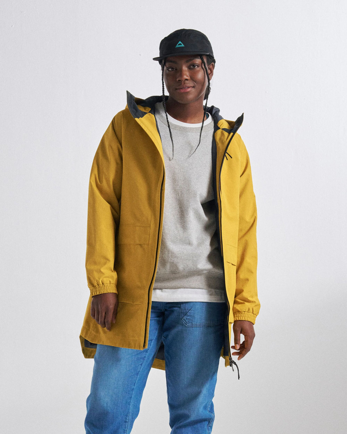 Serein Waterproof Jacket - Heritage Yellow - Studio Model