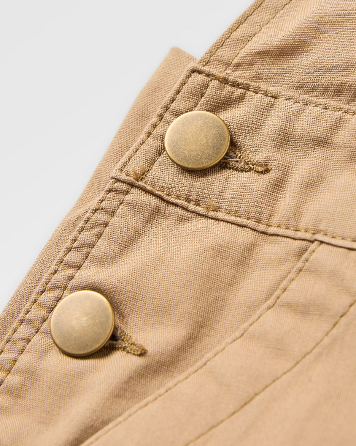 Shuffle Light Cotton Short Dungarees - Elmwood - Flatlay