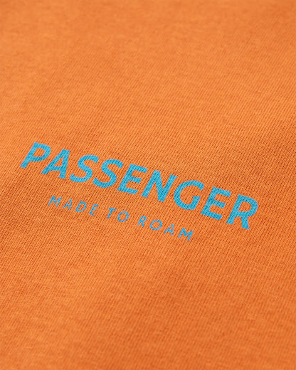 Passenger T-Shirt - Sunset Orange - Flatlay