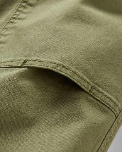 Vantage Cotton Canvas Trouser - Khaki - Flatlay