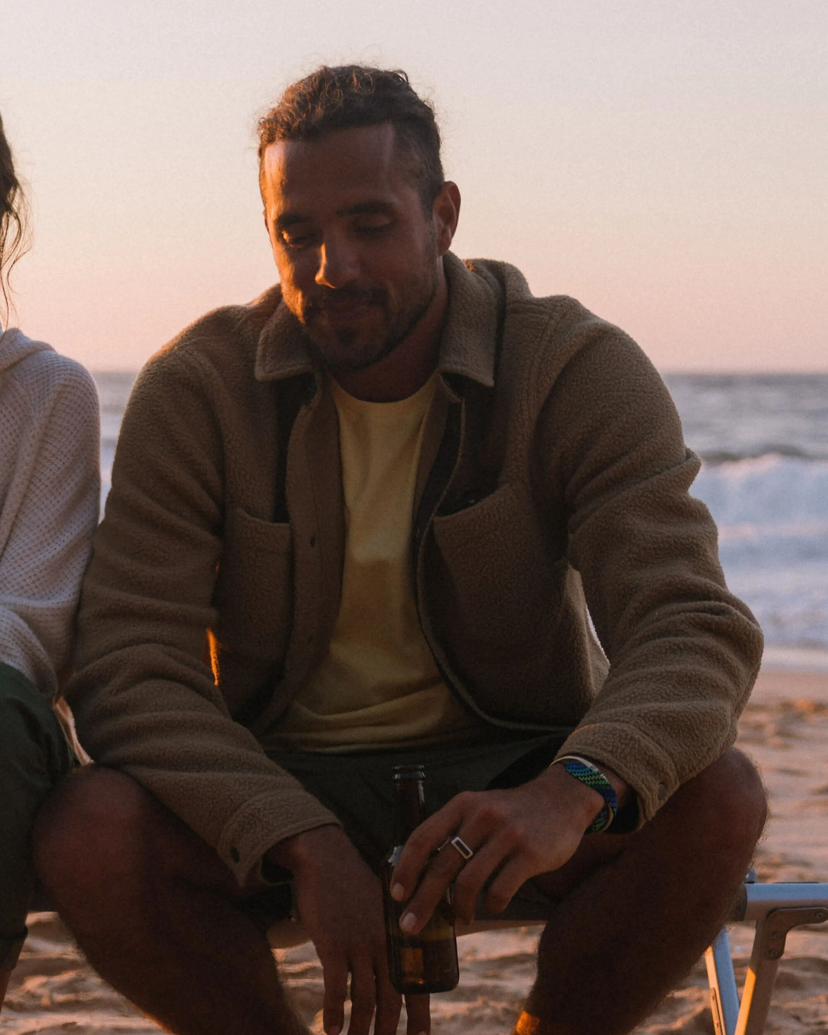 Backcountry Sherpa Fleece Shirt - Biscuit - Lifestyle