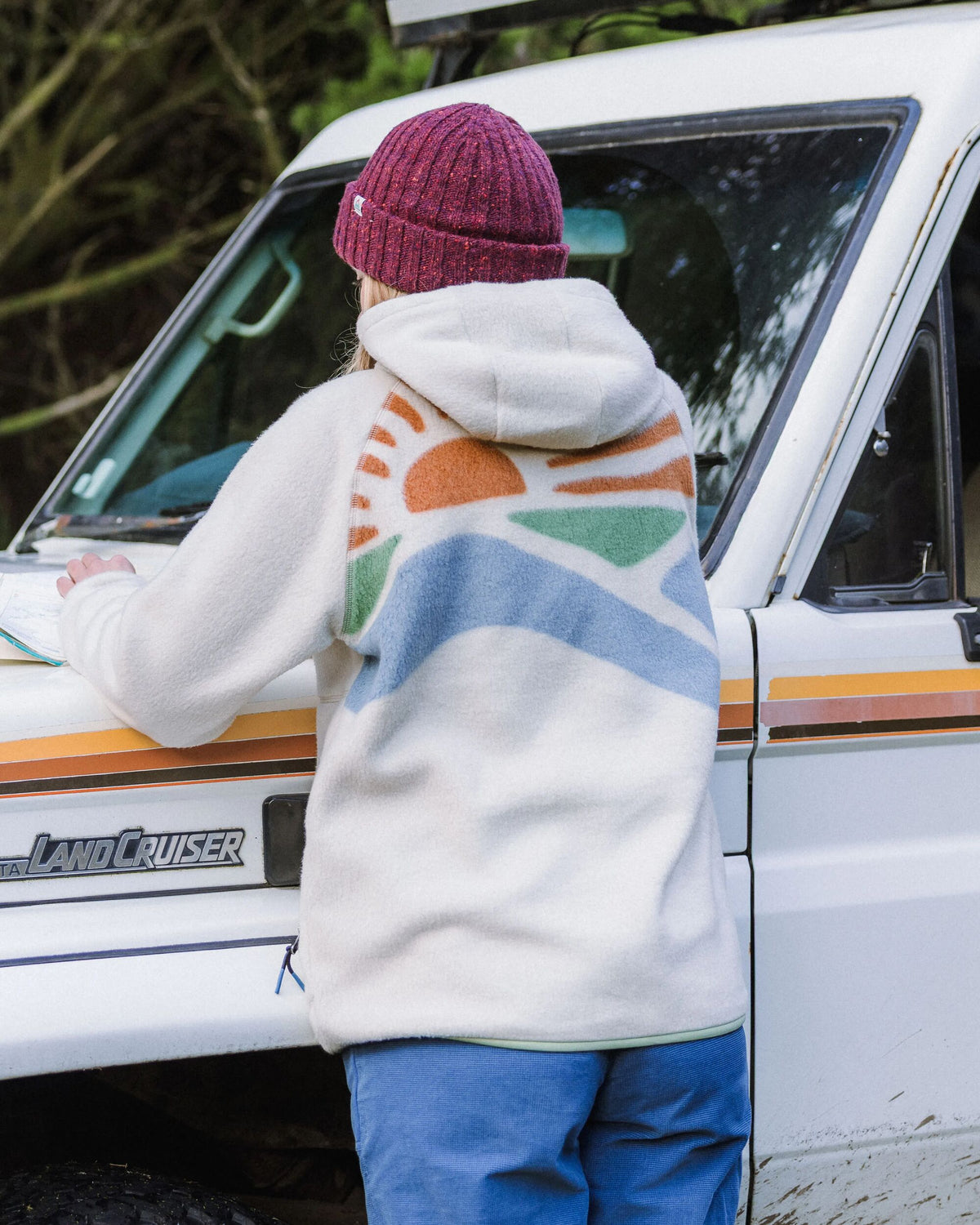 North Coast Vista Full Zip Sherpa Fleece - Oatmeal - Lifestyle