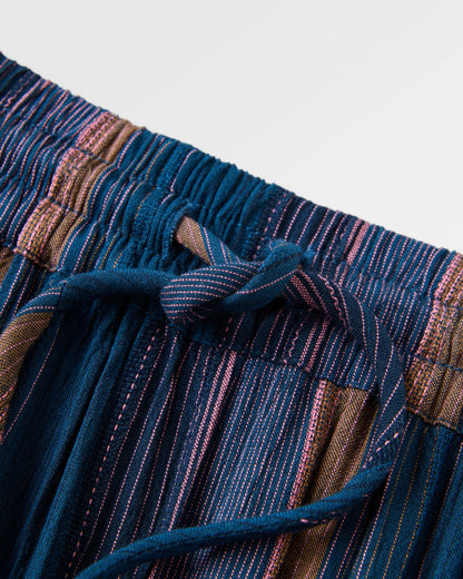 Someday Woven Trouser - Dark Denim Multi Stripe - Flatlay
