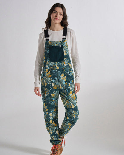 Ace Polar Fleece Dungarees - Frost Dark Fern - Studio Model