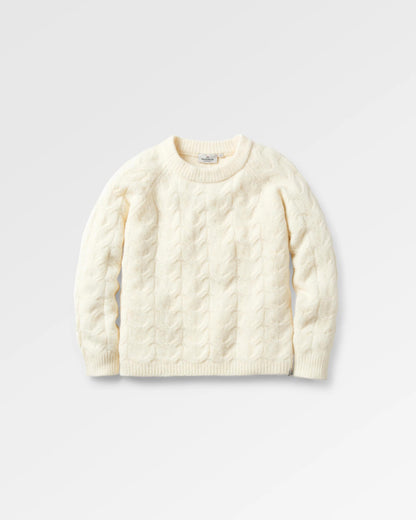 Harvest Knitted Jumper - Marshmallow - Flatlay