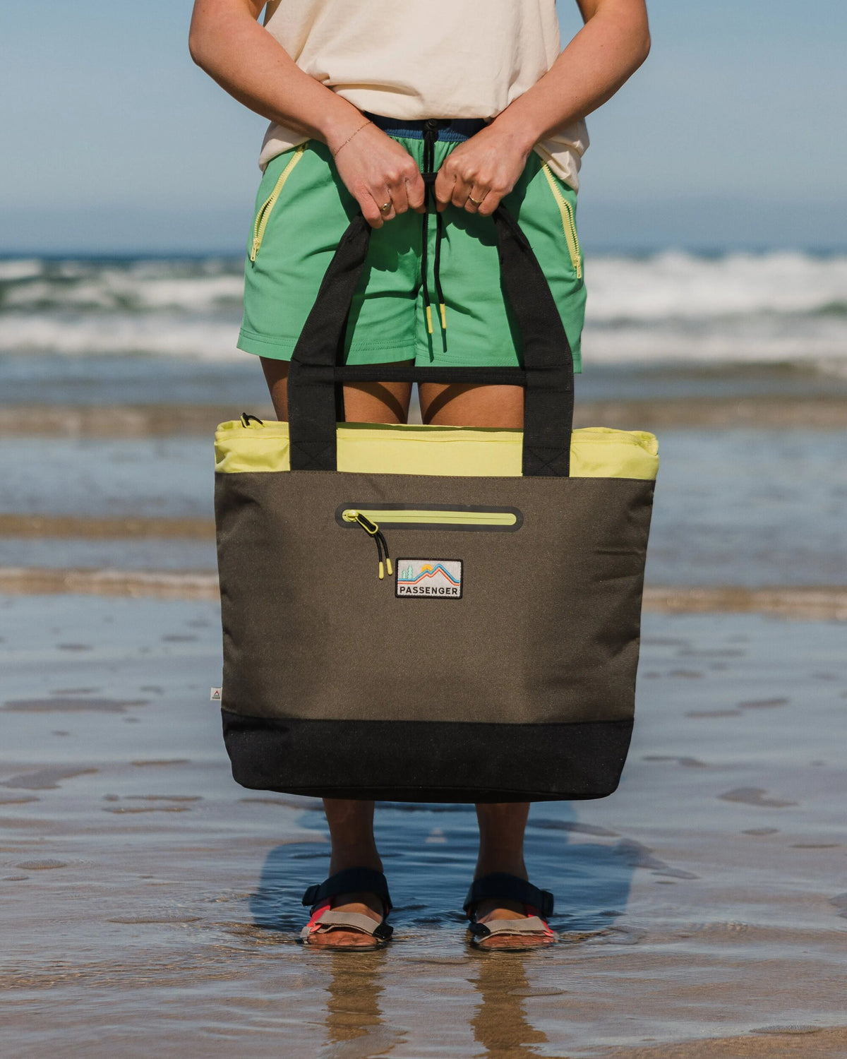 Tote Cooler Bag - Khaki Multi - Lifestyle - Female