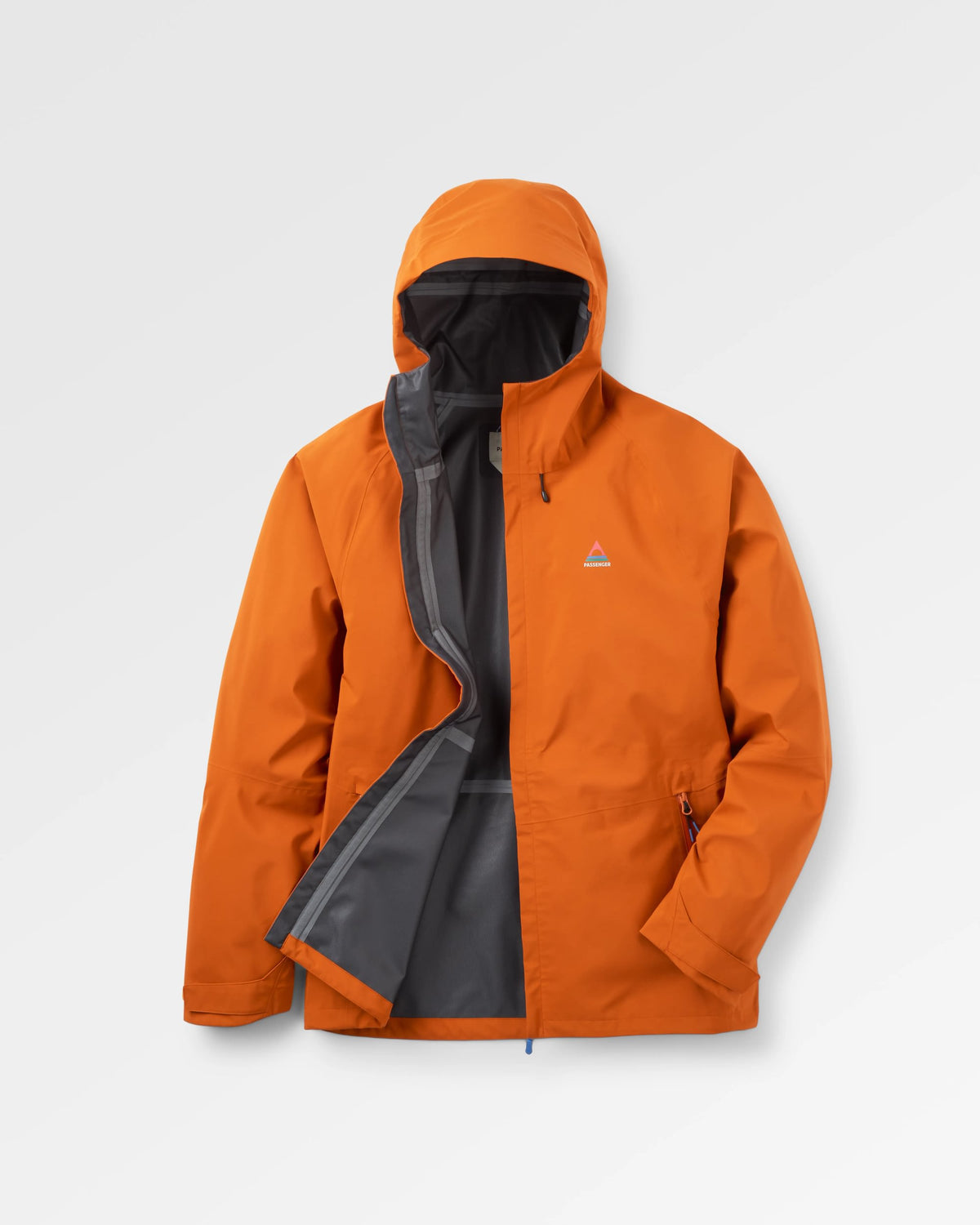 Five Season Waterproof Jacket - Sunset Orange - Flatlay