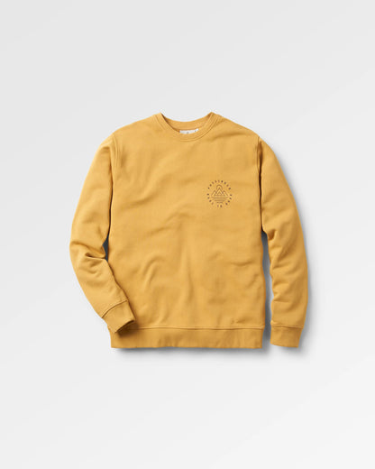 Escapism Regular Fit Sweatshirt - Mustard Gold - Flatlay