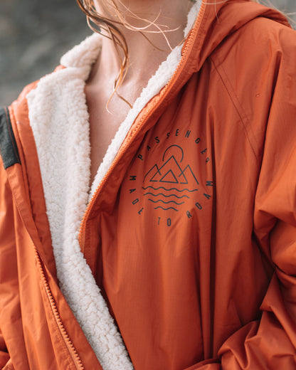 Escapism Sherpa Lined Changing Robe - Rust - Lifestyle - Female