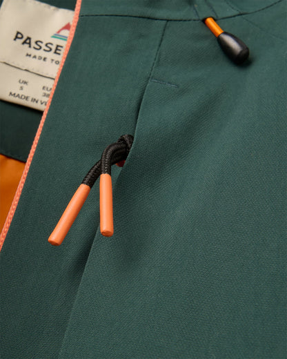 Serein Waterproof Jacket - Dark Fern  - Flatlay