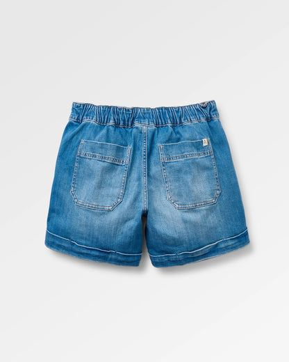 Carriso Short - Light Wash Denim - Flatlay