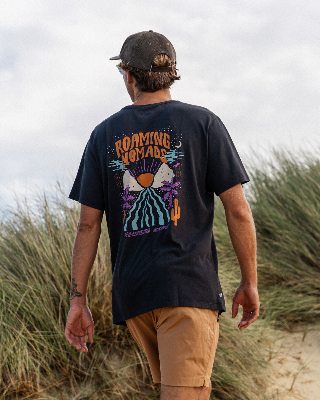 Roaming Nomads T-Shirt - Black - Lifestyle