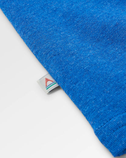 Yuca Cotton T-Shirt - Azure Blue Marl - Flatlay