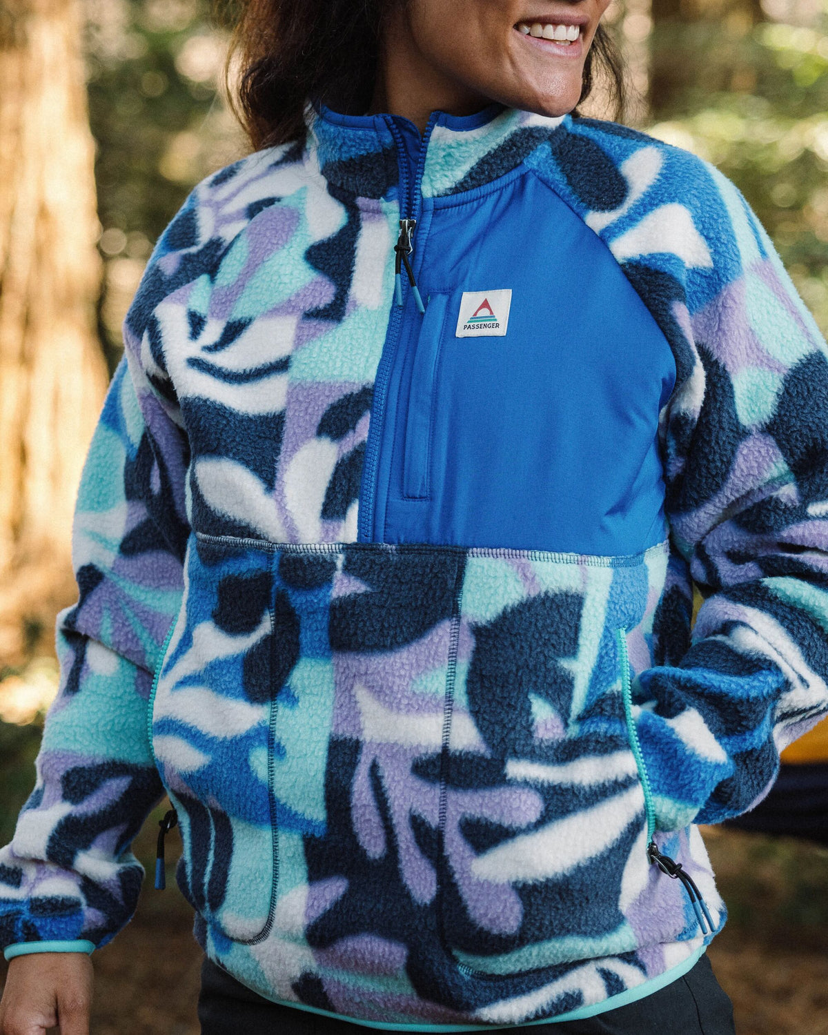Home Sherpa Fleece - Mountain Foliage Purple - Lifestyle