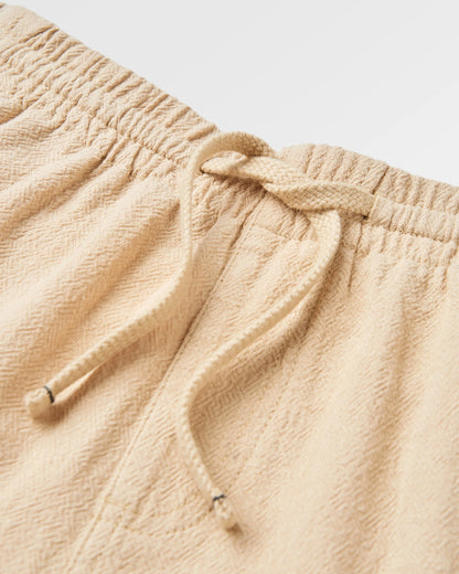 Drifter Cotton Linen Blend Short - Stone - Flatlay