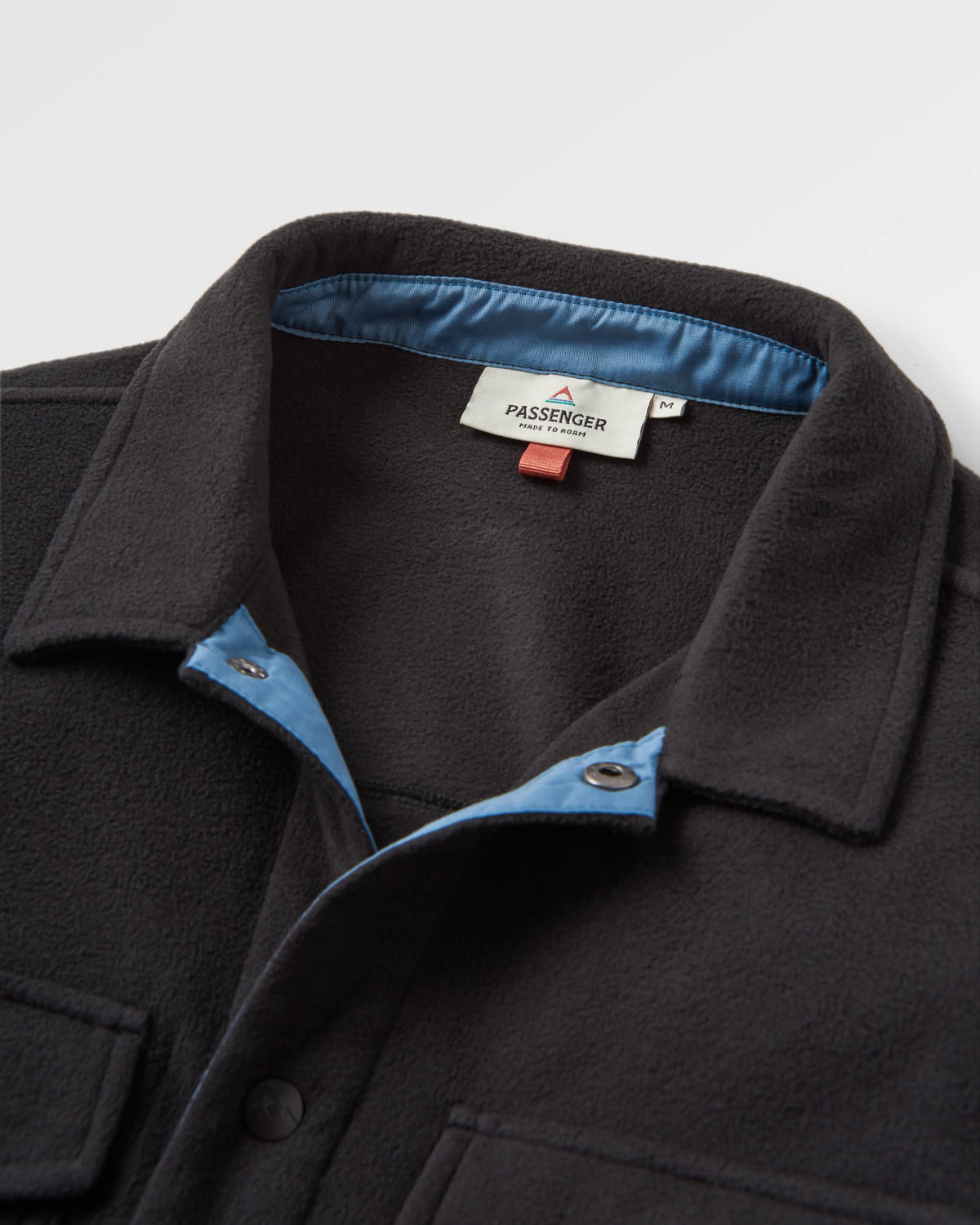 Maple Polar Fleece Shirt - Black - Flatlay