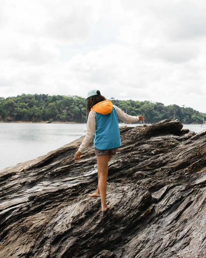 Alexander Polar Hooded Fleece - Blue Pool - Lifestyle
