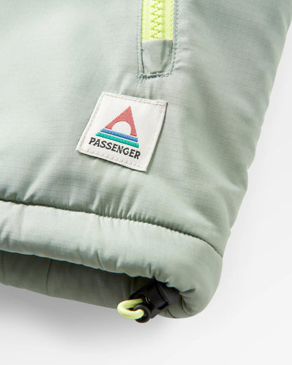 Beebalm Sherpa Fleece Vest - Pistachio - Flatlay