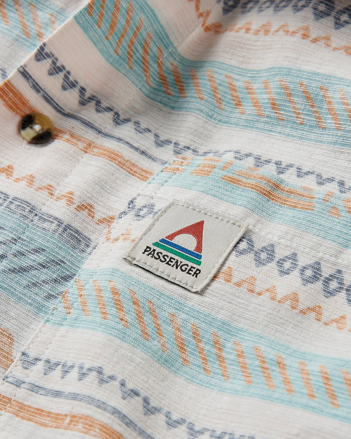 Amboro Shirt - Patchwork Stripe Birch - Flatlay
