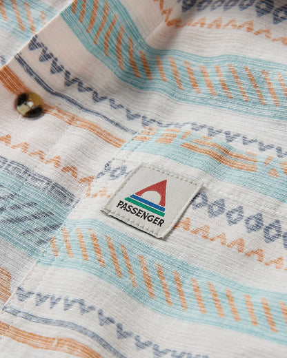Amboro Shirt - Patchwork Stripe Birch - Flatlay