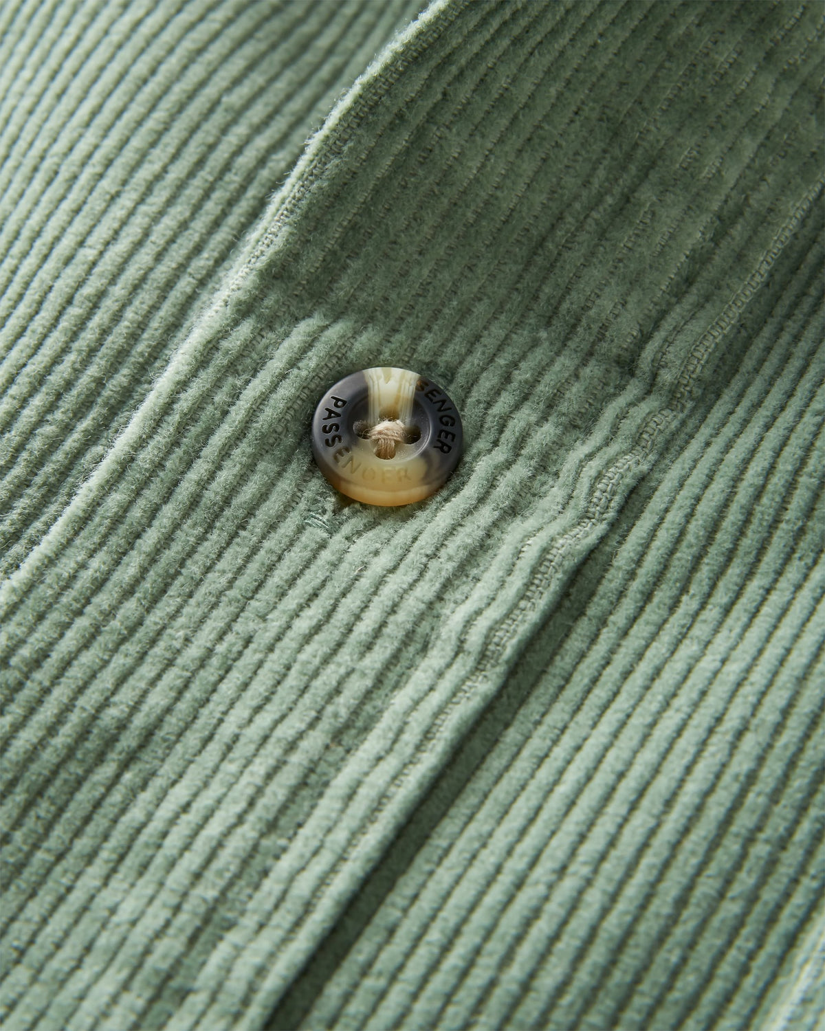 Backcountry Short Sleeve Cord Shirt - Pistachio - Flatlay
