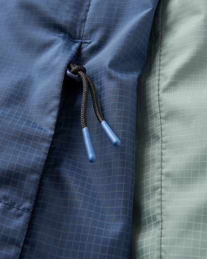 Viento Windshell Jacket - Pistachio/Dark Denim - Flatlay
