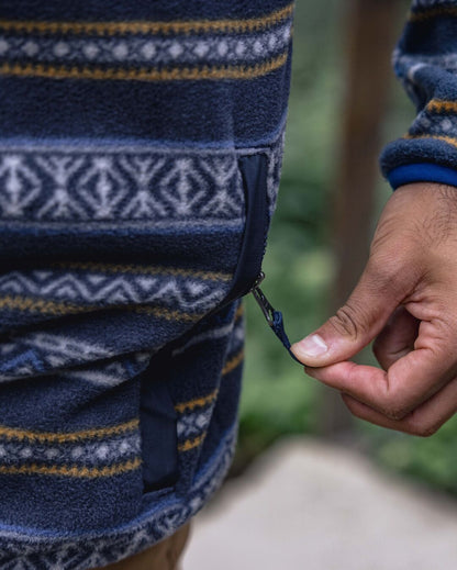 Adrift Polar Fleece - Midnight Fairisle - Lifestyle