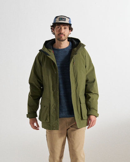 Baltic Insulated Parka - Khaki - Studio Model