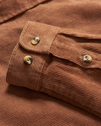 Backcountry Corduroy Shirt - Toffee - Flatlay